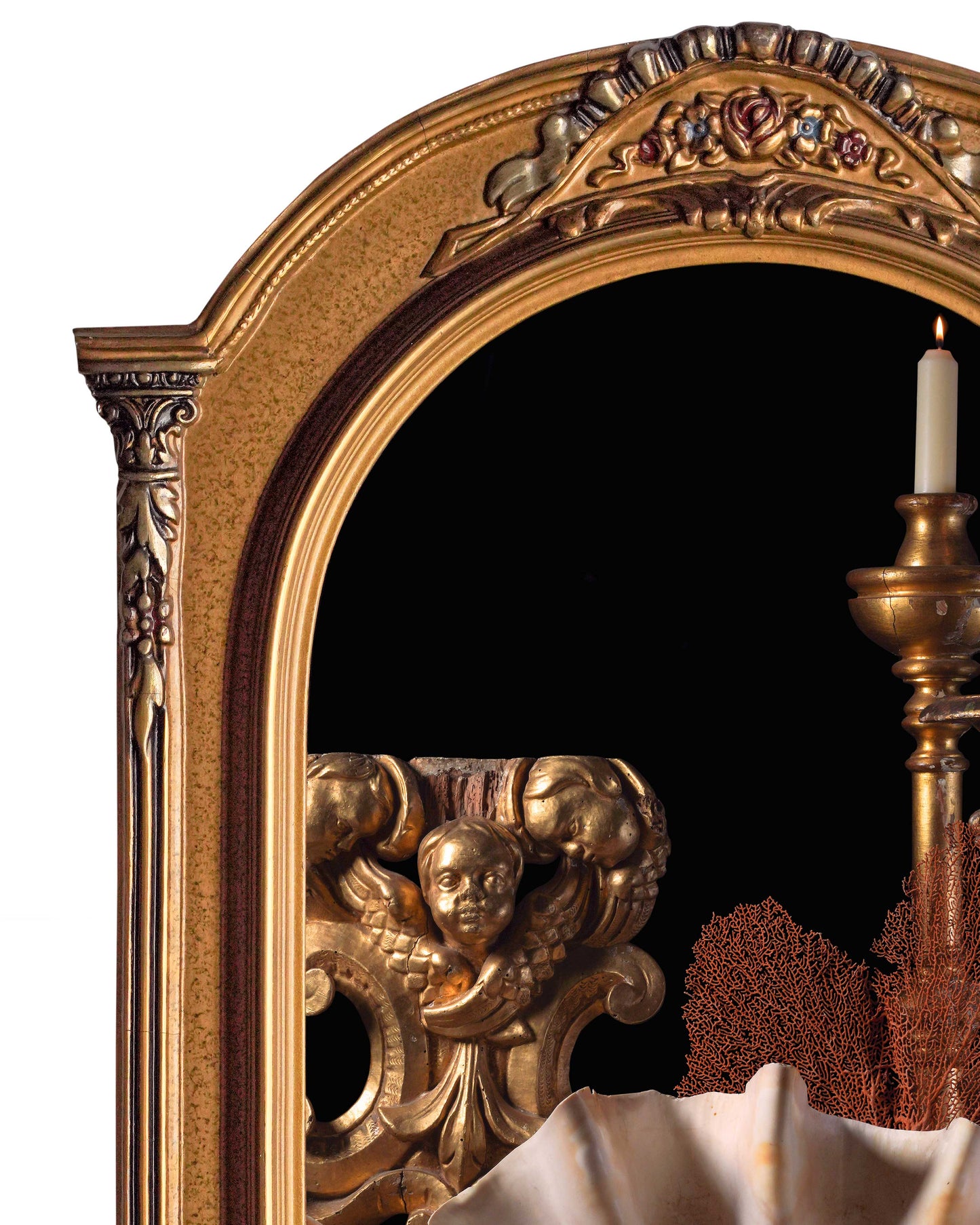 Aqua Sacra - Restored Antique Frame, One of a Kind