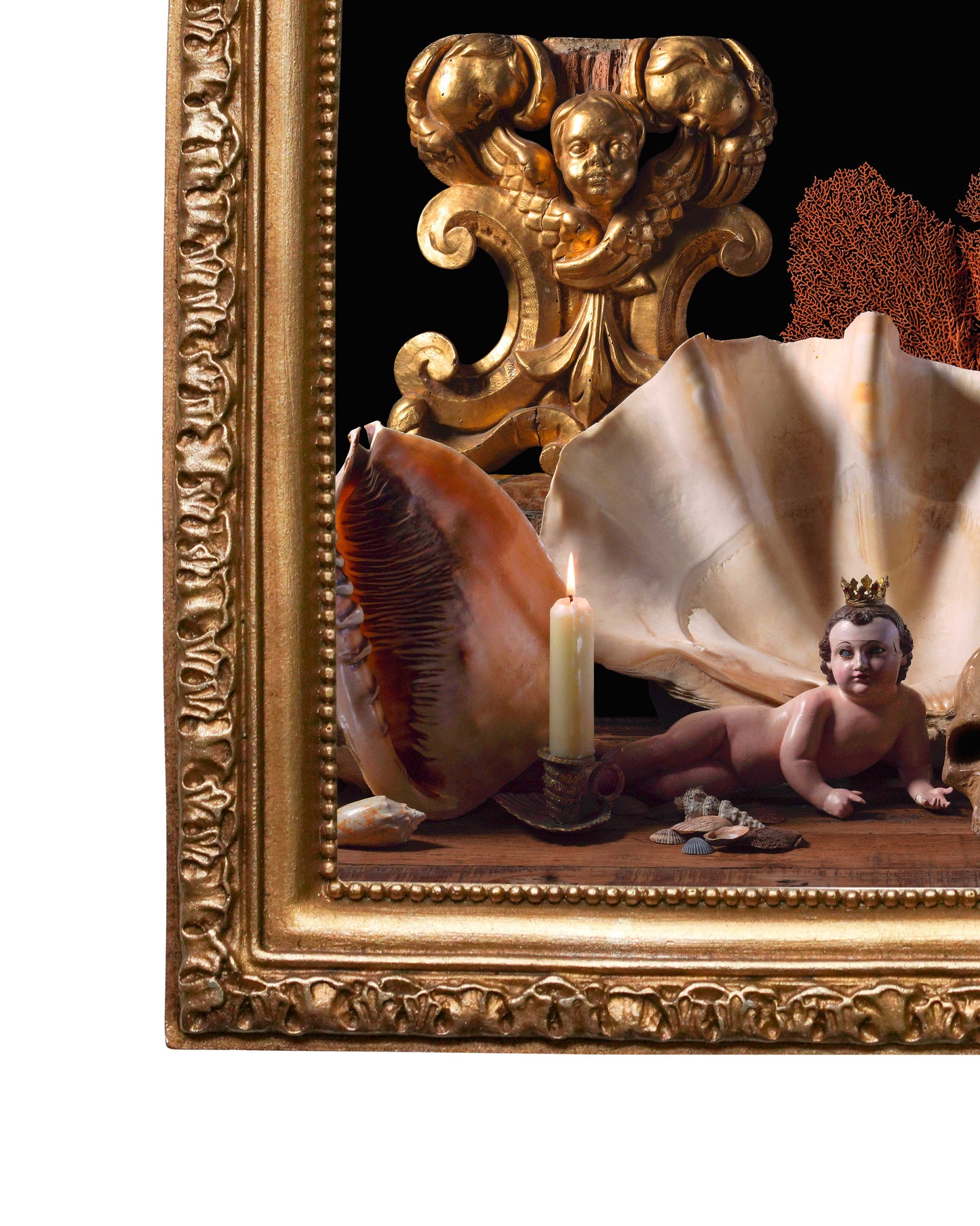 Aqua Sacra - Baroque Inspired Frame Print