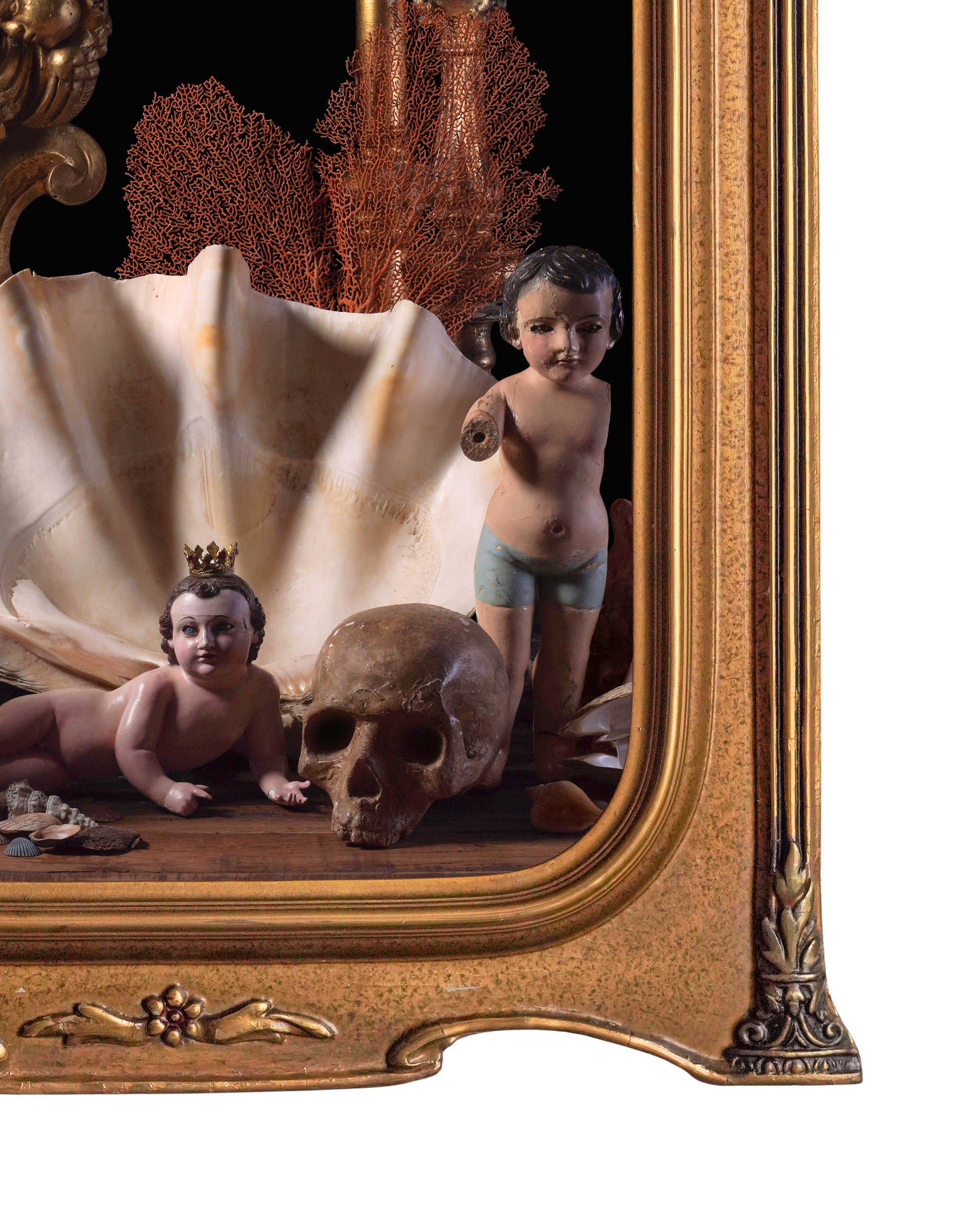 Aqua Sacra - Restored Antique Frame, One of a Kind