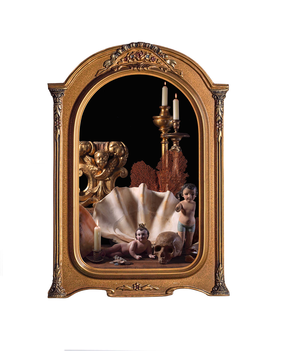 Aqua Sacra - Restored Antique Frame, One of a Kind