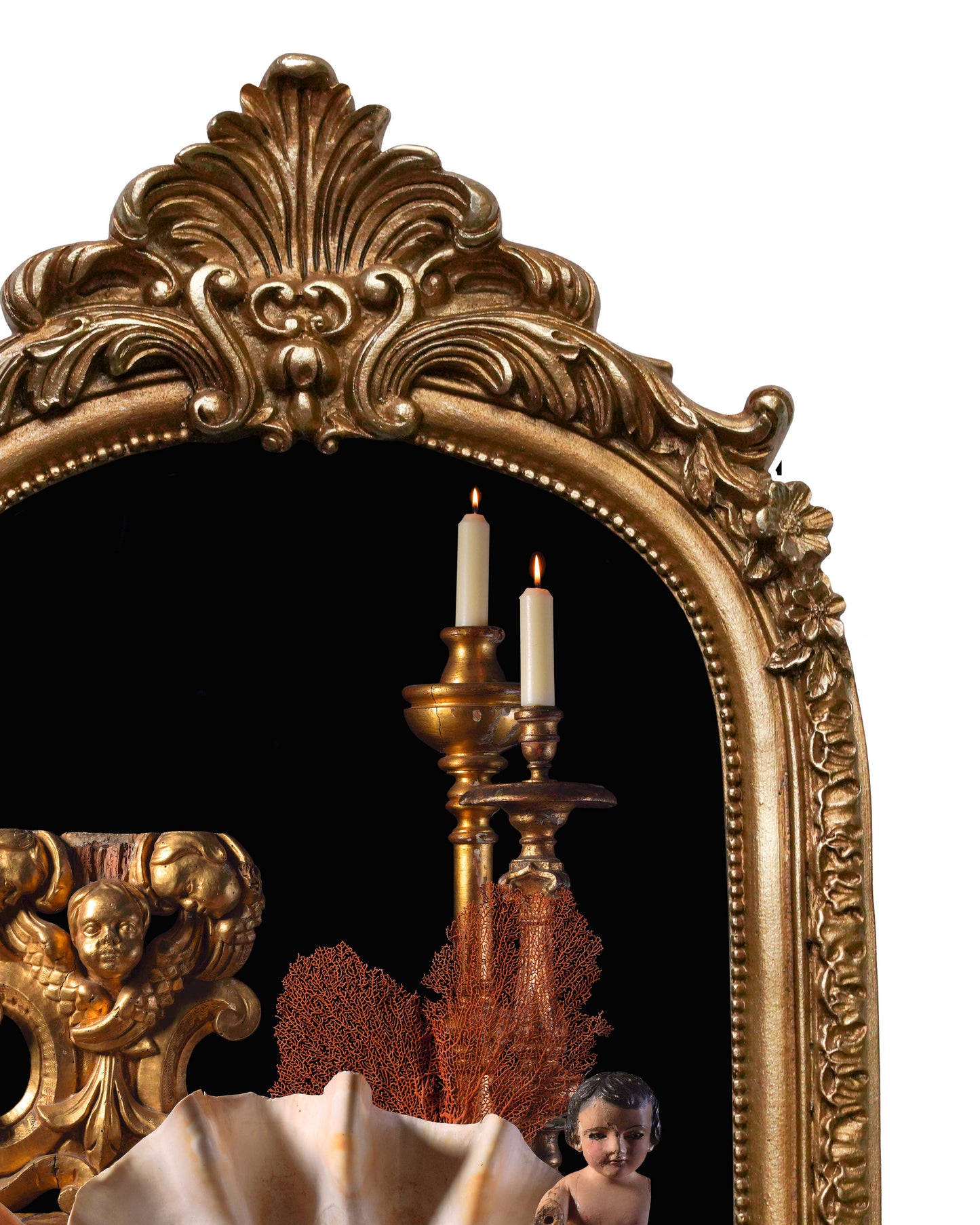 Aqua Sacra - Baroque Inspired Frame Print