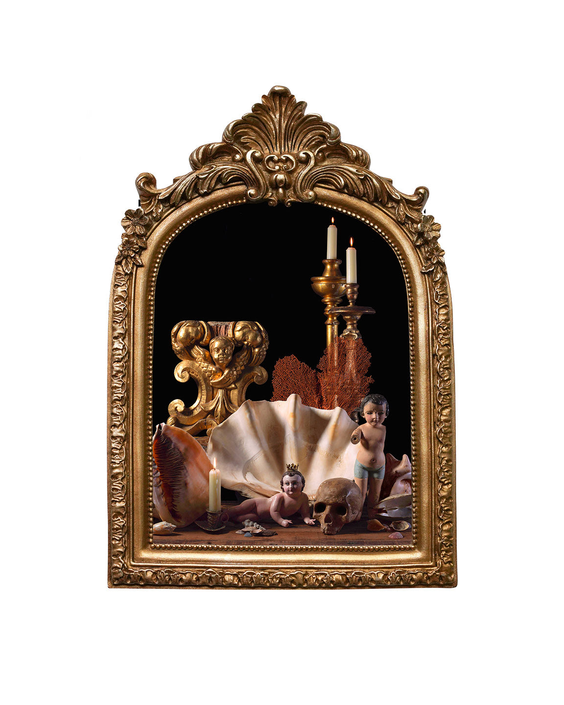 Aqua Sacra - Baroque Inspired Frame Print